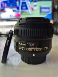 Nikon Nikkor AF-S 50mm F/1.8 G Lens with FREE UV filter - Picture 1 of 6