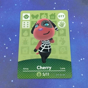 Cherry 077 Animal Crossing Amiibo Karte Serie 1 leicht bespielt authentisch - Bild 1 von 2