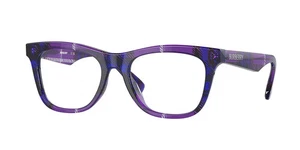 Burberry Kids Eyeglasses JB2012 4113 Check Violet Full Rim Glasses 47MM - Picture 1 of 2