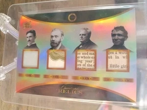 2025 Pieces of the Past Inventors TESLA NOBEL DEERE GOODYEAR QUAD RELIC - Bild 1 von 2