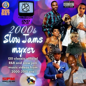 2000s Slow Jams Video Myxer *4 DVD Set* 120 official R&B music videos (New) - Picture 1 of 2