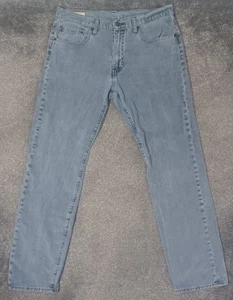 Levi's 502 Jeans Mens W34 L32 Corduroy Trousers Grey Stretch Premium Big E - Picture 1 of 18