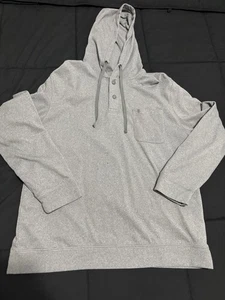 IZOD Saltwater Hoodie Herren Large grau Kapuzenpullover Cozy Relaxed Classics - Bild 1 von 4