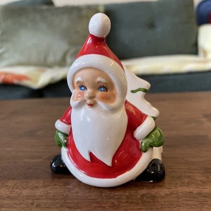 Vintage MCM Weihnachten Urlaub Kitchy Lefton Weihnachtsmann Servietten- oder Briefhalter  - Bild 1 von 6