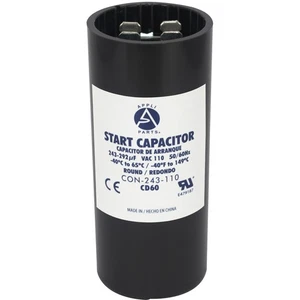 Appli Parts Condensador de arranque motor 243-292 Mfd (microfaradios) uF 110-125 VAC Unive - Imagen 1 de 8