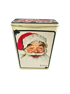 Seltene Weihnachtsdose Weihnachtsmann Norman Rockwell Kellogg's 1996 - Bild 1 von 12