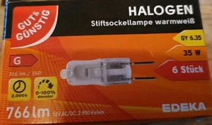 Halogen GY 6.35 Stiftsockellampe 35 W 766lm Warmweiß 5 stk. - Bild 1 von 3