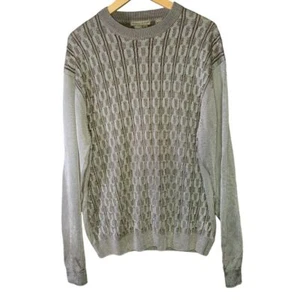 Suéter Tulliano Hombres Talla XL Marrón Dorado Brillo Heritage Preppy Clásico Academia - Imagen 1 de 6