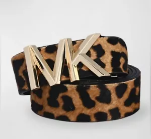 Michael Kors Leopard Print Belt - Picture 1 of 6
