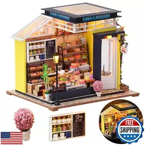 DIY Miniature House Kit, Miniature Bakery Kit, DIY Dollhouse Kit for Adults, - Picture 1 of 5