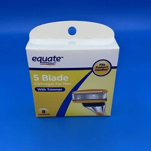 Equate 5 Blade Cartridges - 8 Cartridges For Fusion Handles New Sealed - Picture 1 of 2
