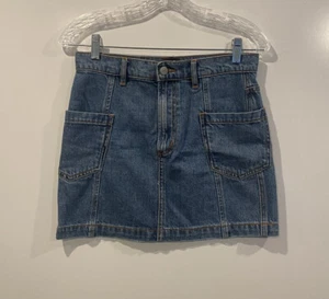 BDG Urban Outfitters minigonna jeans blu denim tasche donna taglia media (182) - Foto 1 di 4