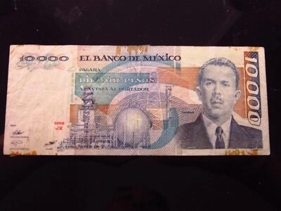 Mexico 10000 Pesos 1985 8946h90 El Banco de México World Banknotes Money h0000 - Image 1 of 2
