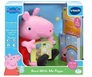 NEW VTech Peppa Pig Read with Me Peppa, Pink Plush - Picture 1 of 5
