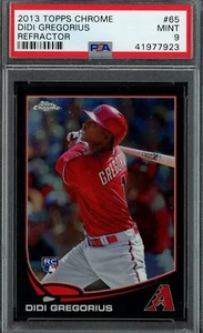 2013 Topps Chrome BLACK REFRACTOR #65 Didi Gregorius #/100 PSA 9 RC Rookie Card - Picture 1 of 1