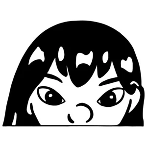 5.5" LILO PEEK Vinyl Decal Sticker Car Window Laptop Stitch Disney Hawaii Ohana - Picture 1 of 24