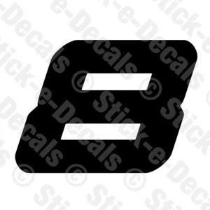 Number EIGHT 8 Vinyl Die Cut Decal Sticker - RACING NUMBER Custom SA - Picture 1 of 2