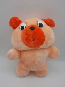 B J Toys Plush Bear 9" Carnival Game Prize Vintage Orange - Picture 1 of 11