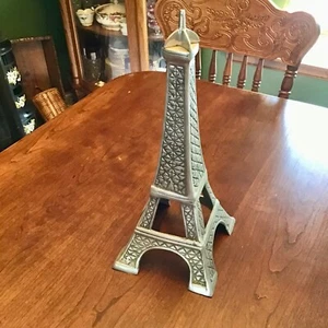 Eiffel Tower Sculpture Figure Large 15' Metal Aluminum Art Office Travel Desk - Picture 1 of 6