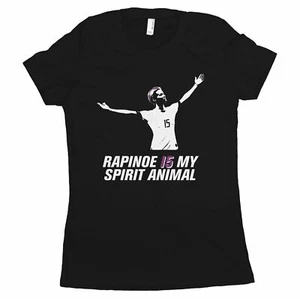 Megan Rapinoe Shirt Womens Megan Rapinoe Is My Spirit Animal Women Shirt - Picture 1 of 10