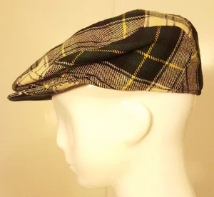 Archie Brown & Son Hamilton Bermuda - Wool, Tartan, 1960s Flatcap (Sz 57 cm) - Picture 1 of 11