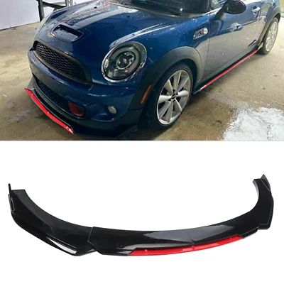 Front Bumper Lip Splitter Lower Spoiler Body Kit Red For Mini Cooper — 第 1/4 张图片