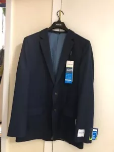 HAGGAR ~ The Active Series ~ Navy Blue Sport Jacket (44L) NEW - Picture 1 of 1