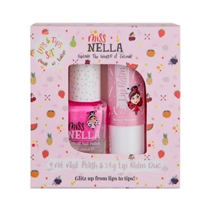 Miss Nella Lips & Tips Duo Kids Set mit Bio Lippenbalsam & Peel Off Nagellack - Bild 1 von 27