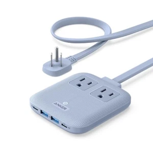 Anker Nano Station de Charge (67W Max), Bande d'Alimentation USB C 6 en 1 Ice Lake Bleu - Photo 1 sur 4