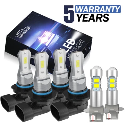 For Toyota Corolla 2001-2003 2004 LED Headlight KIT High / Low Beam Fog Lights - Image 1 of 4