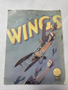 WINGS (1927) buntes Filmprogramm, Clara Bow, Gary Cooper BEST PICTURE OSCAR - Bild 1 von 20