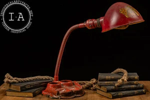 Antique Gooseneck Desk Lamp - Picture 1 of 10