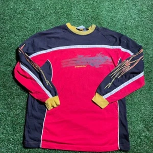 Vintage rot und schwarz Drache Rundhalsausschnitt Langarmshirt - Bild 1 von 7