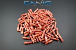 18-22 GAUGE 25 PK NYLON BULLET FEMALE RED CONNECTOR CRIMP TERMINAL AWG CAR - Picture 1 of 1