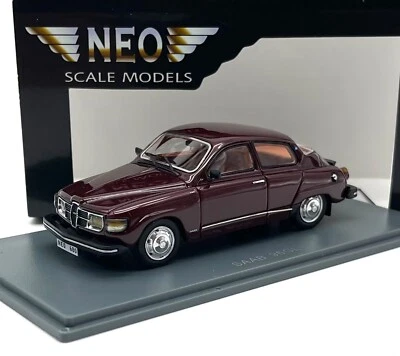 NEO 43680 Saab 96 GL Limousine in weinrot, extrem selten OVP 1:43 F2/02 - Bild 1 von 4
