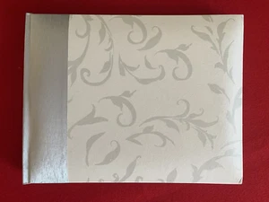 Vintage CR Gibson Hochzeit Gästebuch Silber Schnörkel Design 5,5x7,5 Neu in Box (600) - Bild 1 von 6