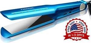 MEJOR Plancha de Pelo Profesional Titanio De Mujeres Alisadores Para Cabello NEW - Picture 1 of 12