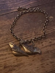 Pulsera Finlandia Bronce Vintage Pájaros Kalevala Koru - Imagen 1 de 4