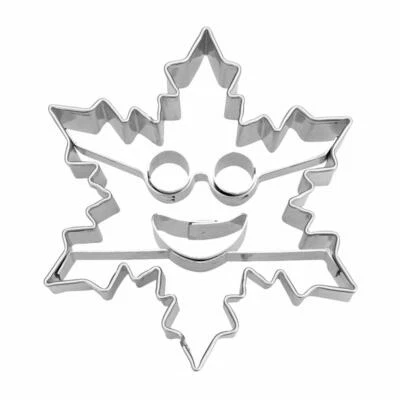 Städter Präge-Ausstecher Eiskristall mit Gesicht Ausstechform Plätzchenform Ø6cm - Bild 1 von 3