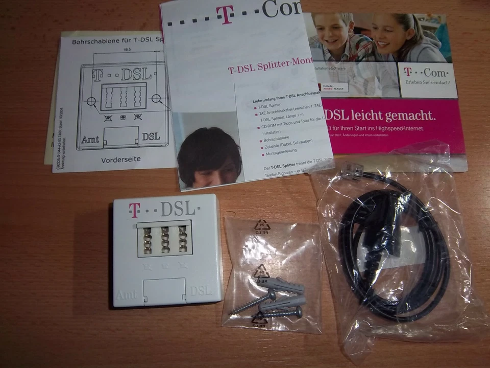 T-DSL Splitter Anschlußdosen Satz - Bild 1 von 1