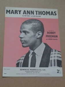 Bobby Freeman - Mary Ann Thomas sheet music - Picture 1 of 1