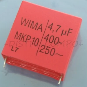 Condensateur MKP10 4.7µF 400VDC 250VAC pas 37.5mm Wima - Bild 1 von 1