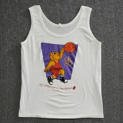VTG 1989 OK US Olympic Festival Tank Top Mens Size Small SEE MEAS Single Stitch - Image 1 of 4