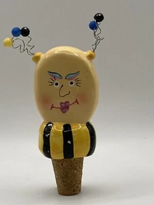 Künstlerische Hummel Weinflaschenverschluss Korken Keramik - Bild 1 von 11