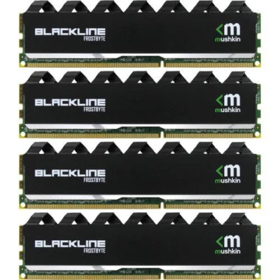 32GB KIT Mushkin Enhanced Blackline RAM DDR4 2400MHz PC4-19200 DIMM 288-pin CL15 - Image 1 of 2