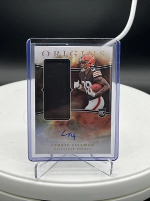2023 PANINI ORIGINS CEDRIC TILLMAN ROOKIE JUMBO JERSEY AUTO BROWNS RC 🏈🔥🏈 - Image 1 of 2