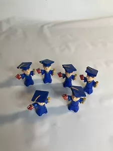 Lotto Figurine Decorazione Mini Testa Bobble Ragazzo Laurea - Foto 1 di 3