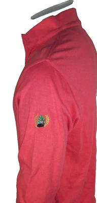 Suéter Suéter Peter Millar Mediano Rosa Algodón 1/4 Cremallera Eagle Oaks Club de Golf Foto 1 de 4