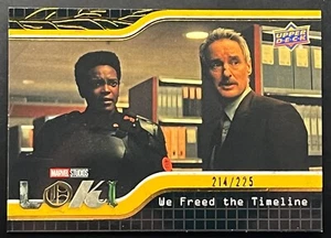 2023 Marvel Loki Season One We Freed the Timeline YELLOW PARALLEL card d#214/225 - Foto 1 di 2