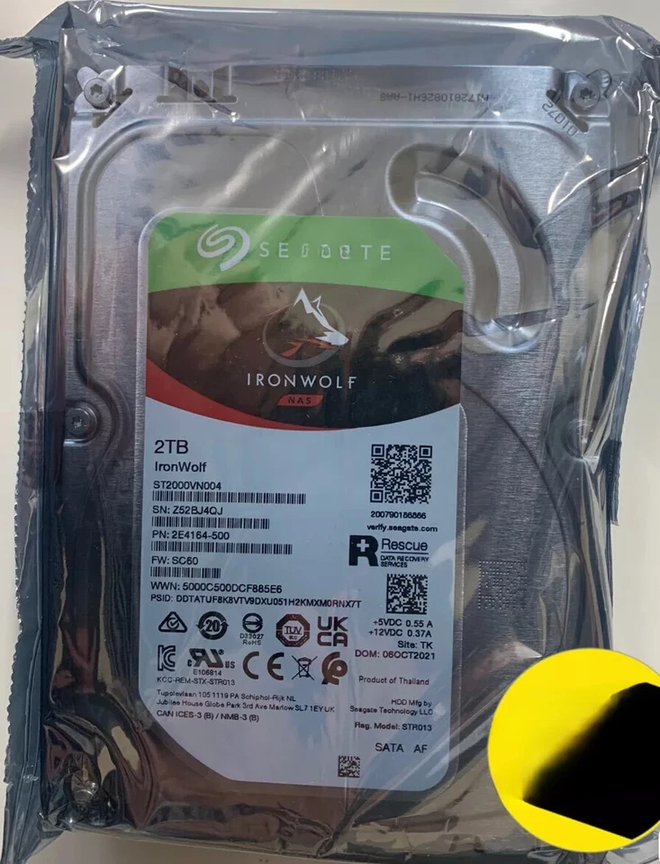 compatible Seagate ST2000VN004 IronWolf 2TB 5900RPM 3.5" NAS HDD Hard Disk Drive - Image 1 of 1